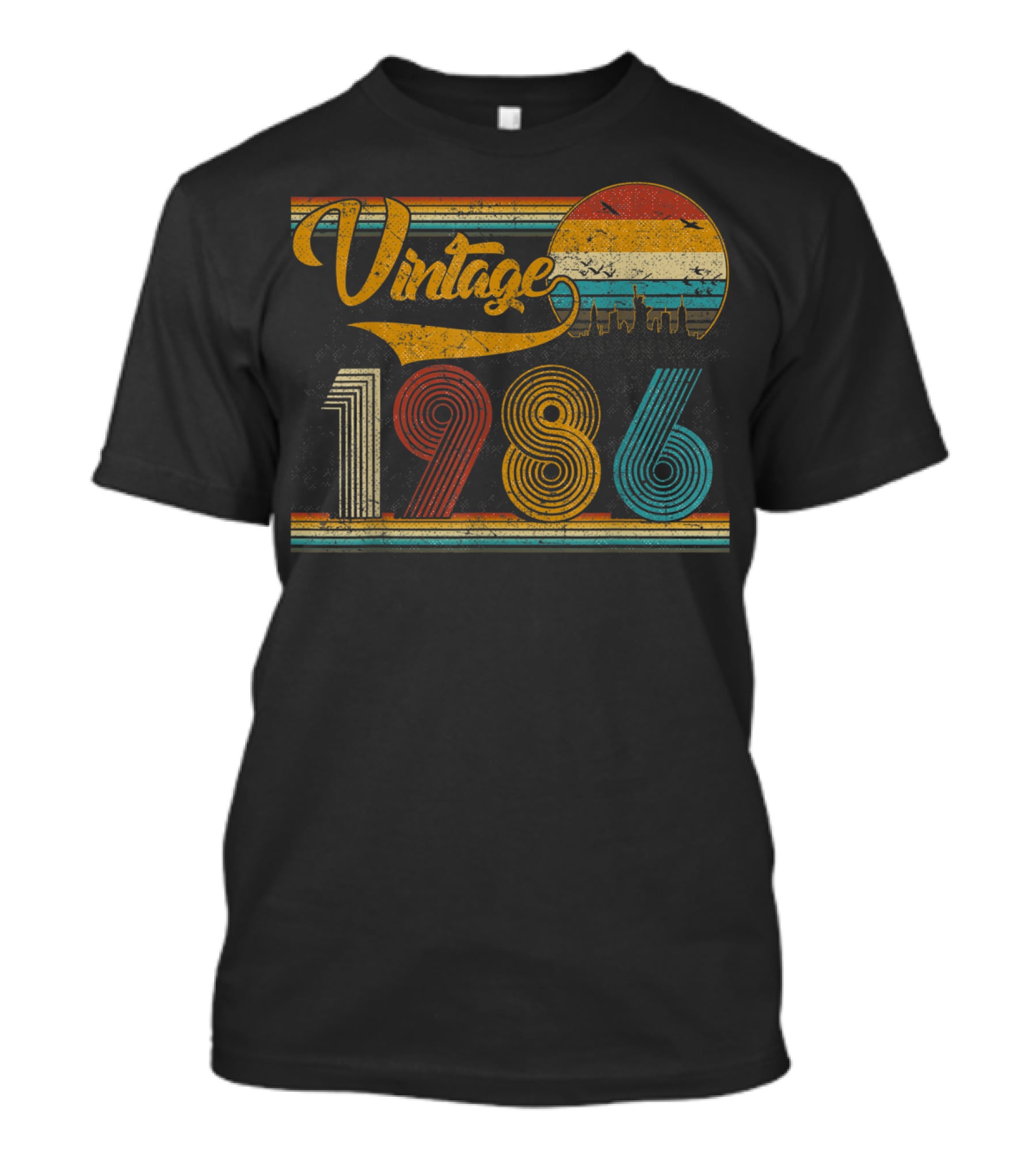 Vintage 1986 Retro Sunset 33rd Birthday Classic T-Shirt