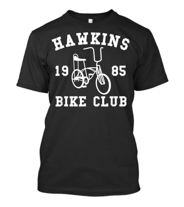 Hawkins Bike Club 1985 Vintage Bicycle Emblem T-Shirt