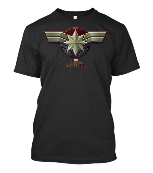 Marvel Captain Marvel Movie Star Emblem 3Z T-Shirt