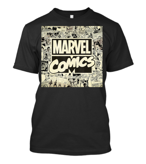 Marvel Comics Classic Retro Panel Newspaper T-Shirt