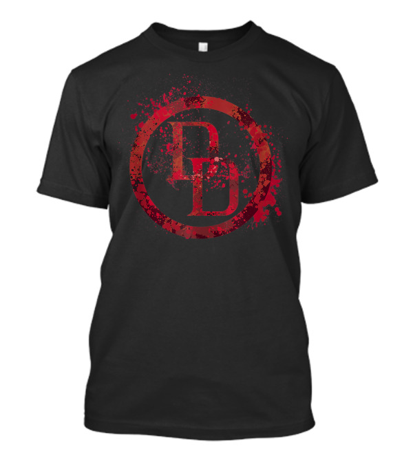 Daredevil Red Paint Splatter Emblem Marvel T-Shirt