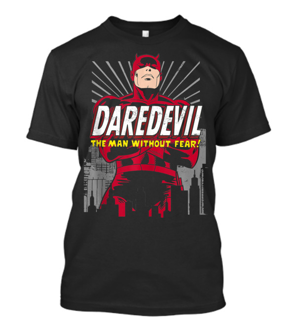 Daredevil The Man Without Fear Marvel Heroic Cityscape Pose T-Shirt