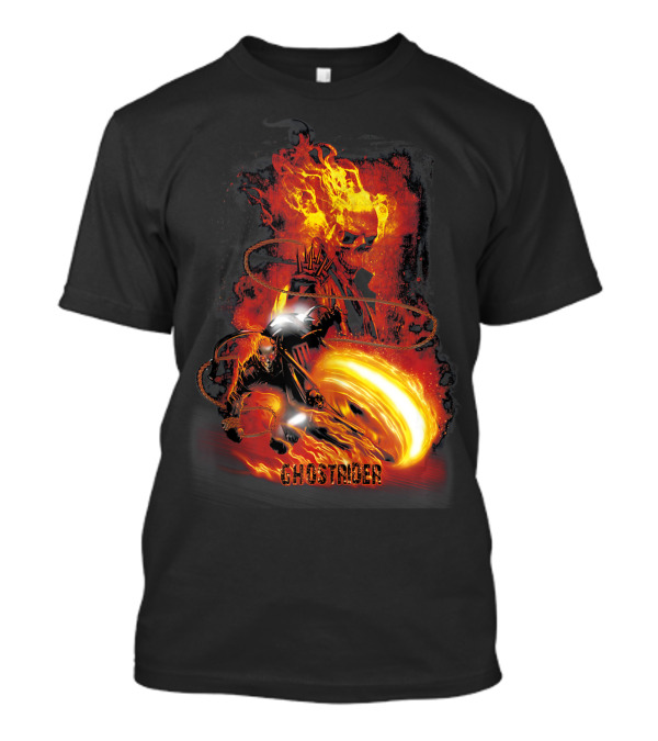 Ghost Rider Marvel Judgement Flames Collage T-Shirt
