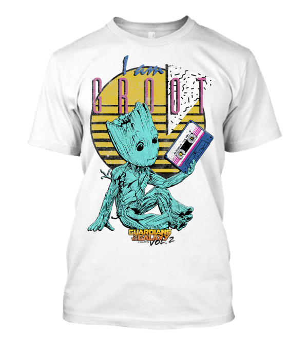 I Am Groot Guardians Of The Galaxy Vol 2 Cassette 90s T-Shirt
