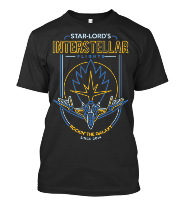 Star-Lord's Interstellar Flights Rockin' The Galaxy Since 2014 T-Shirt