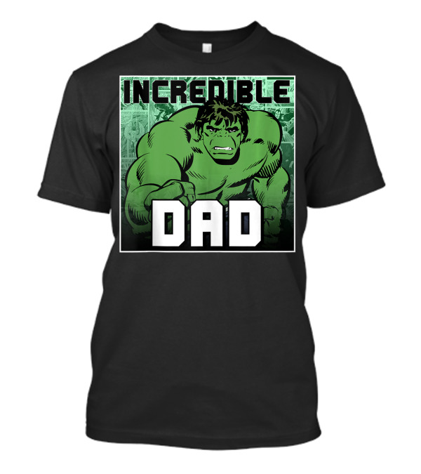 Marvel Hulk Incredible Dad Vintage Comic Panel T-Shirt