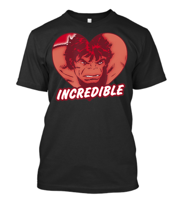 Marvel Incredible Hulk Heart Valentine T-Shirt