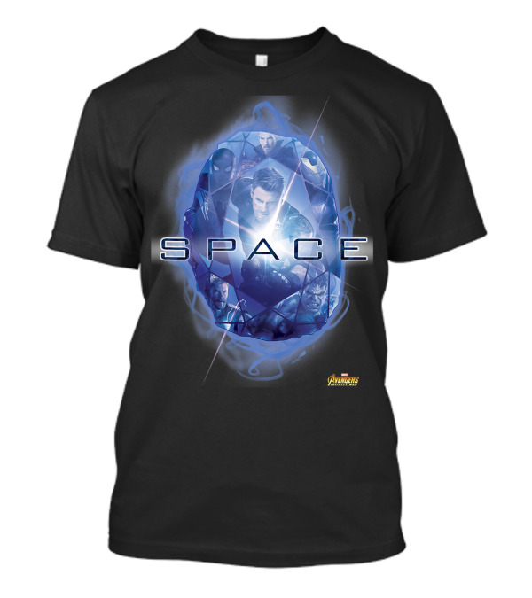 Avengers Infinity War Space Stone Heroes Collage T-Shirt
