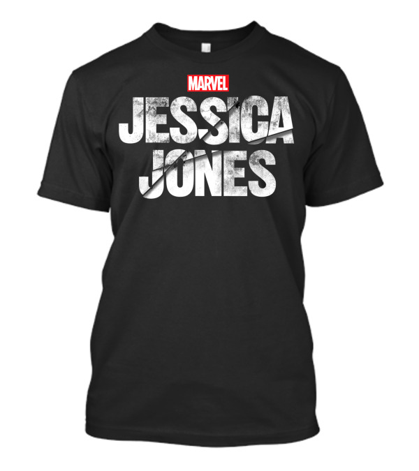 Marvel Jessica Jones Grunge Text T-Shirt