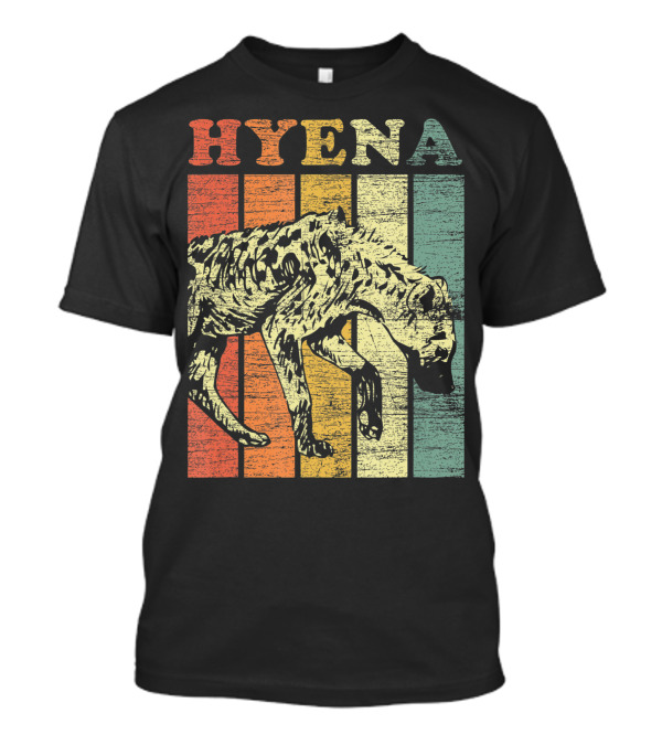 Retro Hyena Vintage Striped T-Shirt