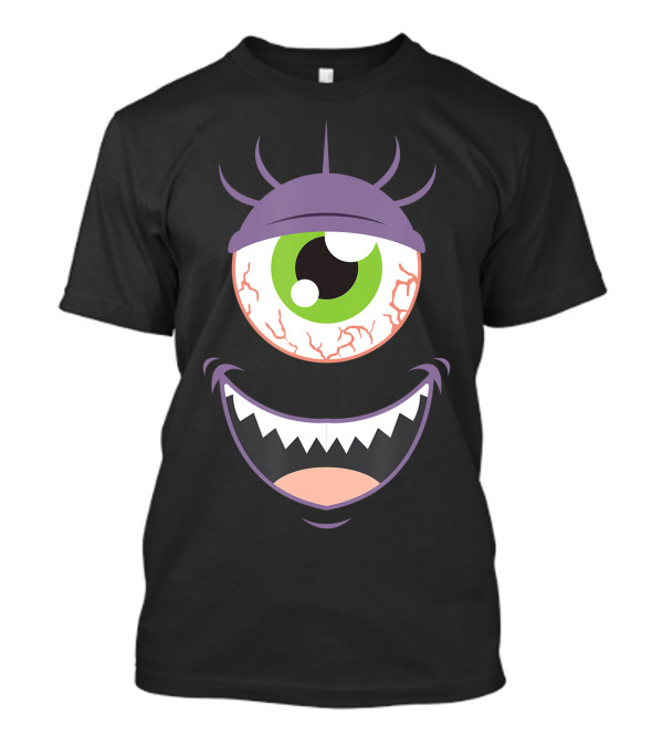 Scary Monster Eyeball Face With Large Smile And Purple Features T-Shirt