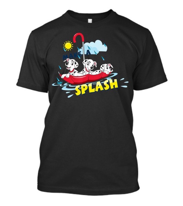 Disney 101 Dalmatians Make A Splash Sun, Umbrella, And Splashing Water Adventure T-Shirt