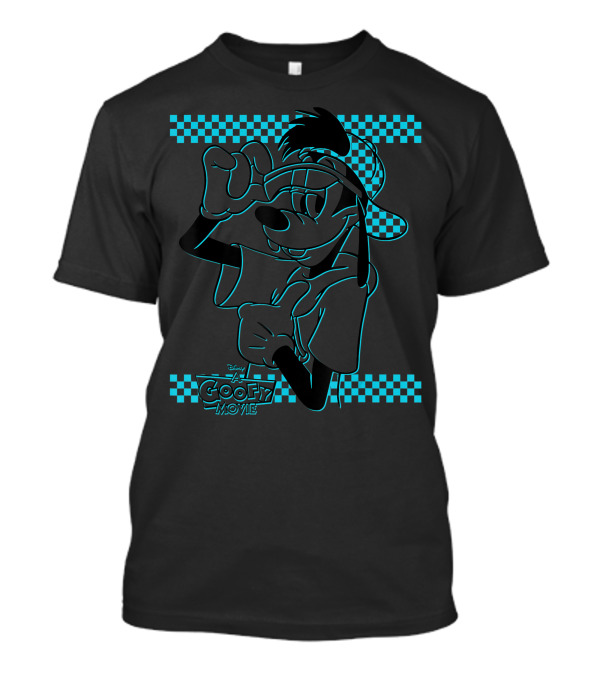 Disney A Goofy Movie Max Goof 90s Checkered Neon T-Shirt