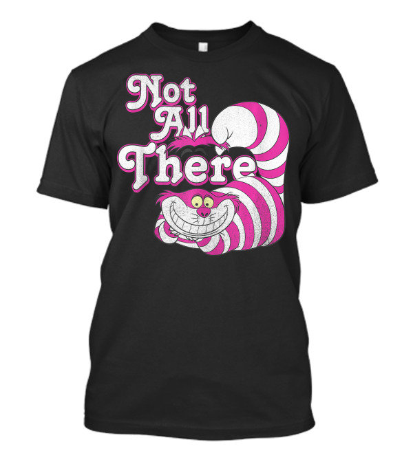 Disney Alice In Wonderland Cheshire Cat Not All There Striped Smiling T-Shirt