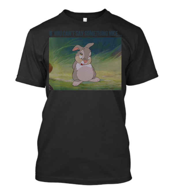 Disney Bambi Thumper If You Can't Say Something Nice Vintage Style Scene T-Shirt
