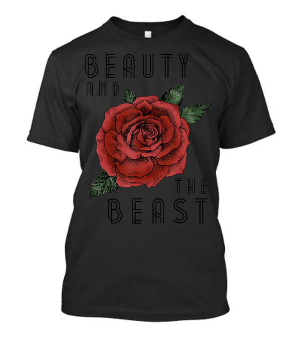 Beauty And The Beast Red Rose T-Shirt