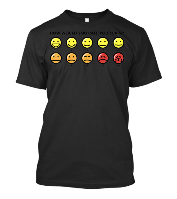 Disney Big Hero 6 How Would You Rate Your Pain? Emoticon Scale T-Shirt