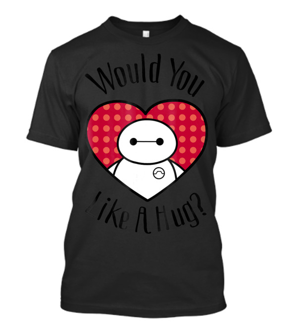 Disney Big Hero 6 Baymax Would You Like A Hug Heart T-Shirt