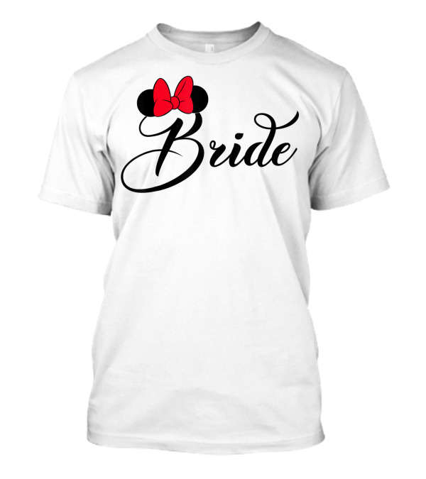 Disney Minnie Bride Bow Iconic Bridal T-Shirt