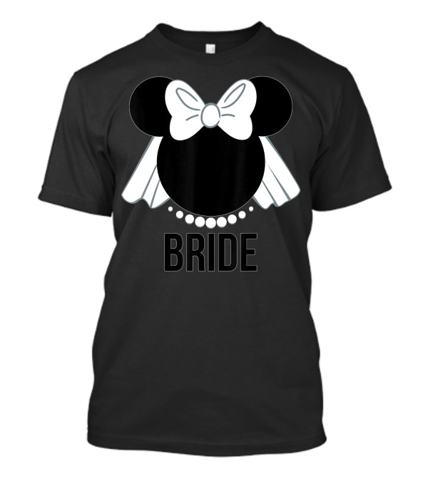 Disney Minnie Mouse Bride Veil Icon Bride T-Shirt