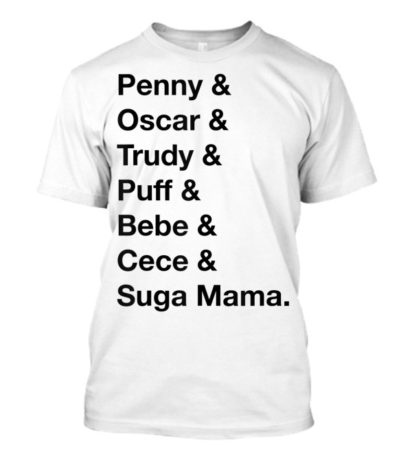 Disney Channel The Proud Family Penny Oscar Trudy Puff Bebe Cece Suga Mama T-Shirt