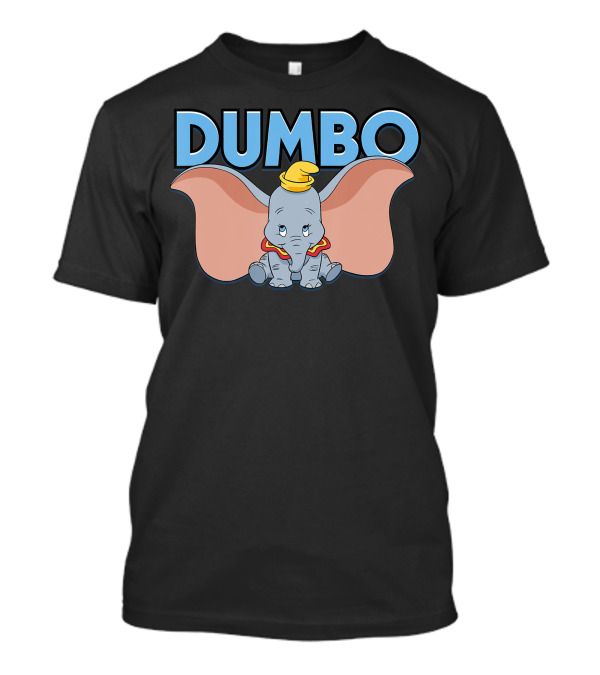 Disney Dumbo Big Ears Blue Text T-Shirt