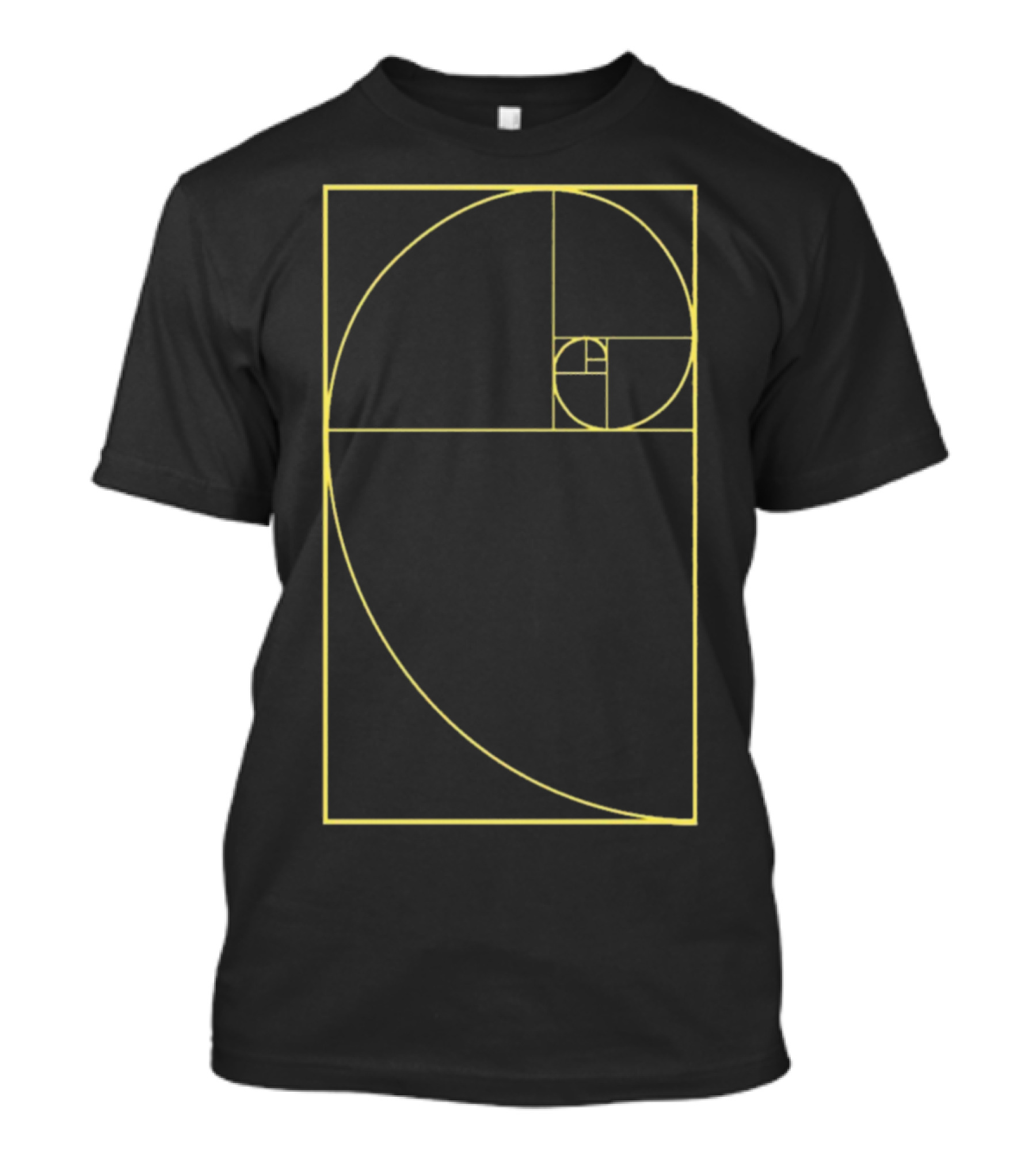 Golden Ratio Fibonacci Spiral Diagram T-Shirt