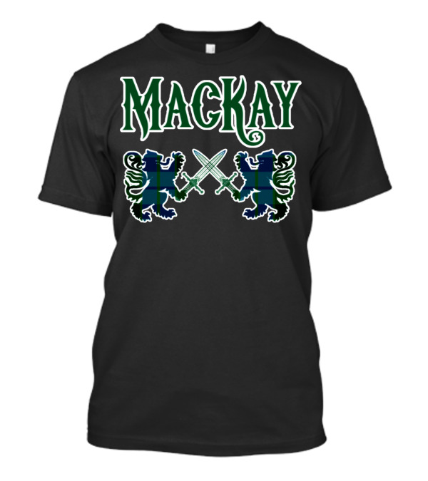 Mackay Clan Lion Crest Tartan Family Name T-Shirt