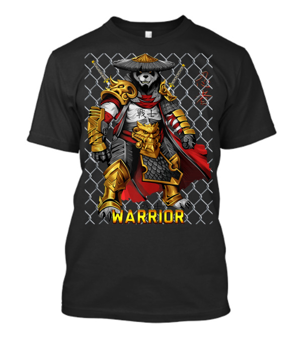 Panda Samurai Warrior Cage Fight T-Shirt