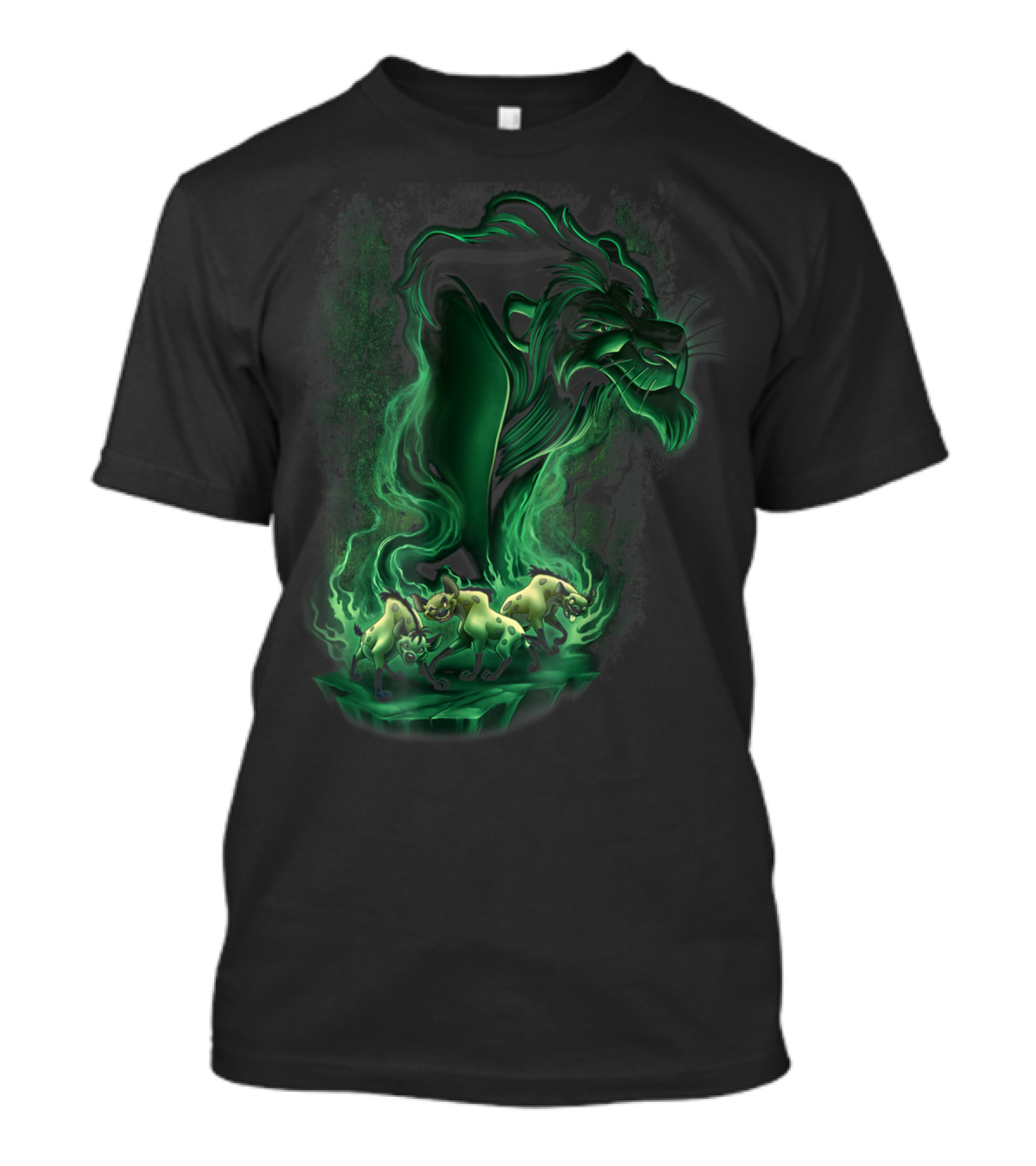 Disney Lion King Scar And Hyenas Green Smoke T-Shirt