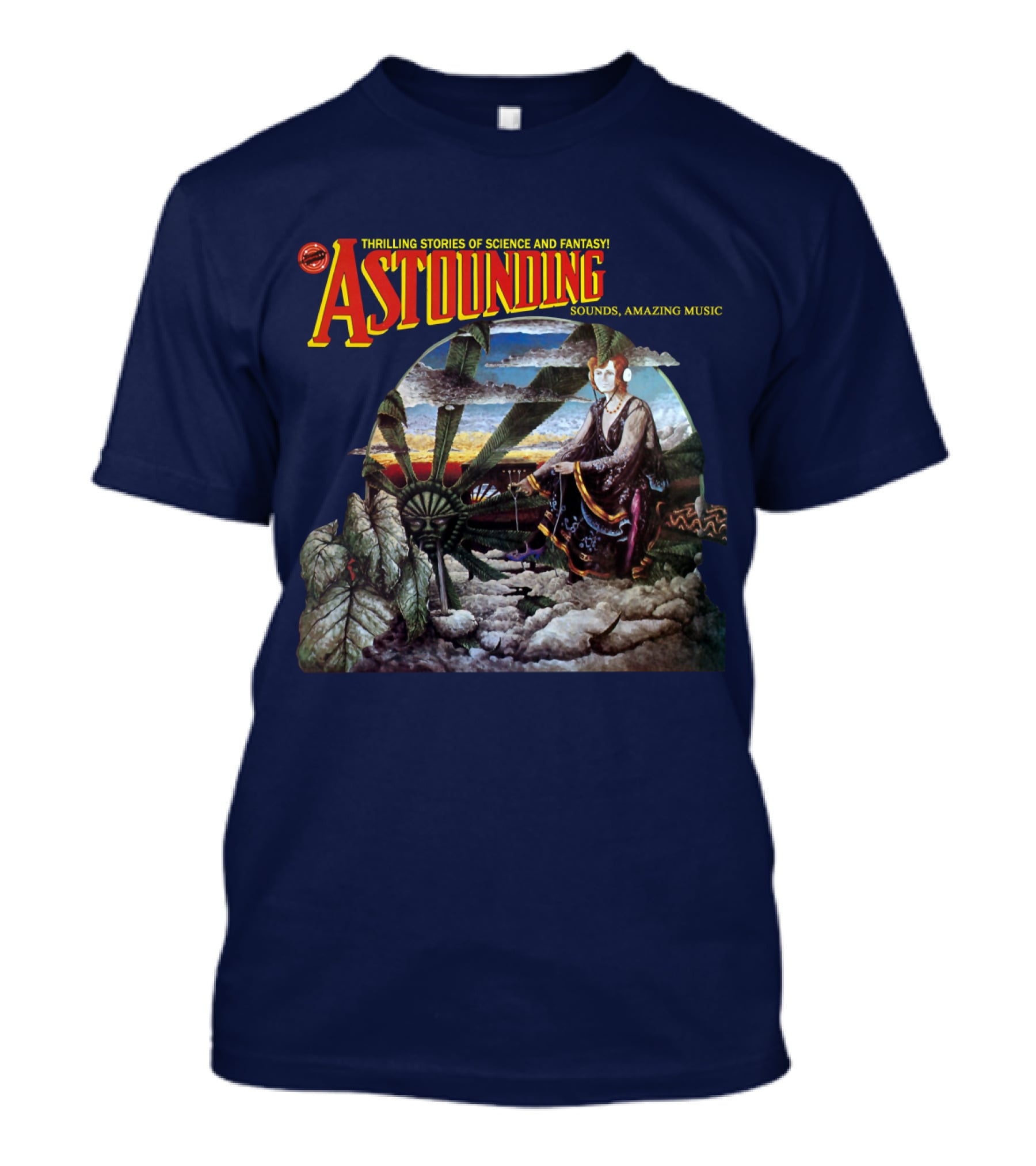 Thrilling Stories Of Science And Fantasy Astounding Sounds Amazing Music T-Shirt
