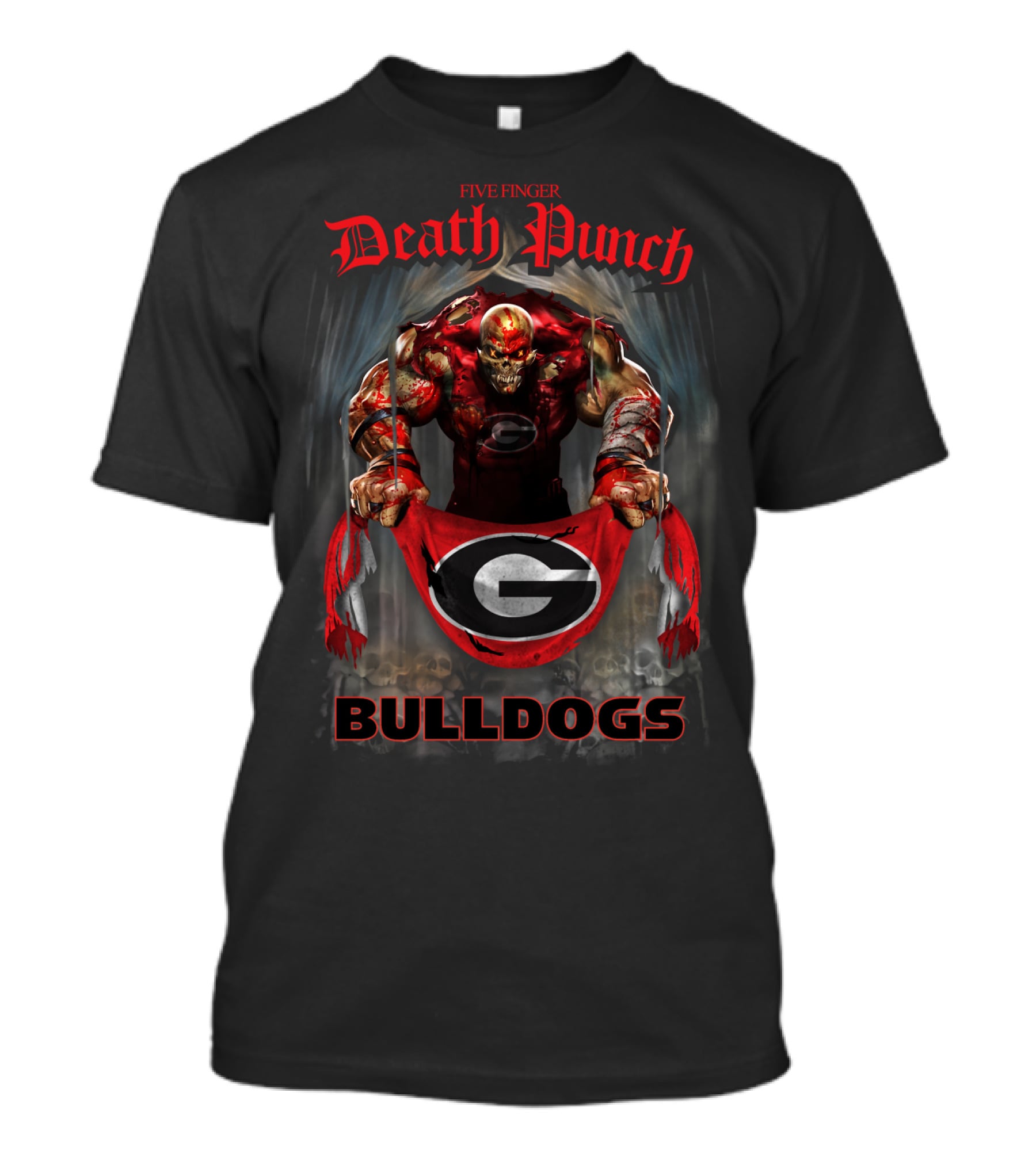 Five Finger Death Punch Georgia Bulldogs T-Shirt