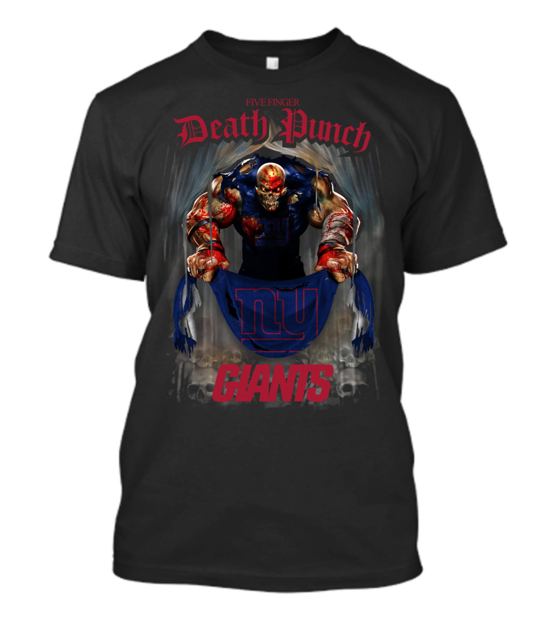 Five Finger Death Punch New York Giants Collaboration T-Shirt