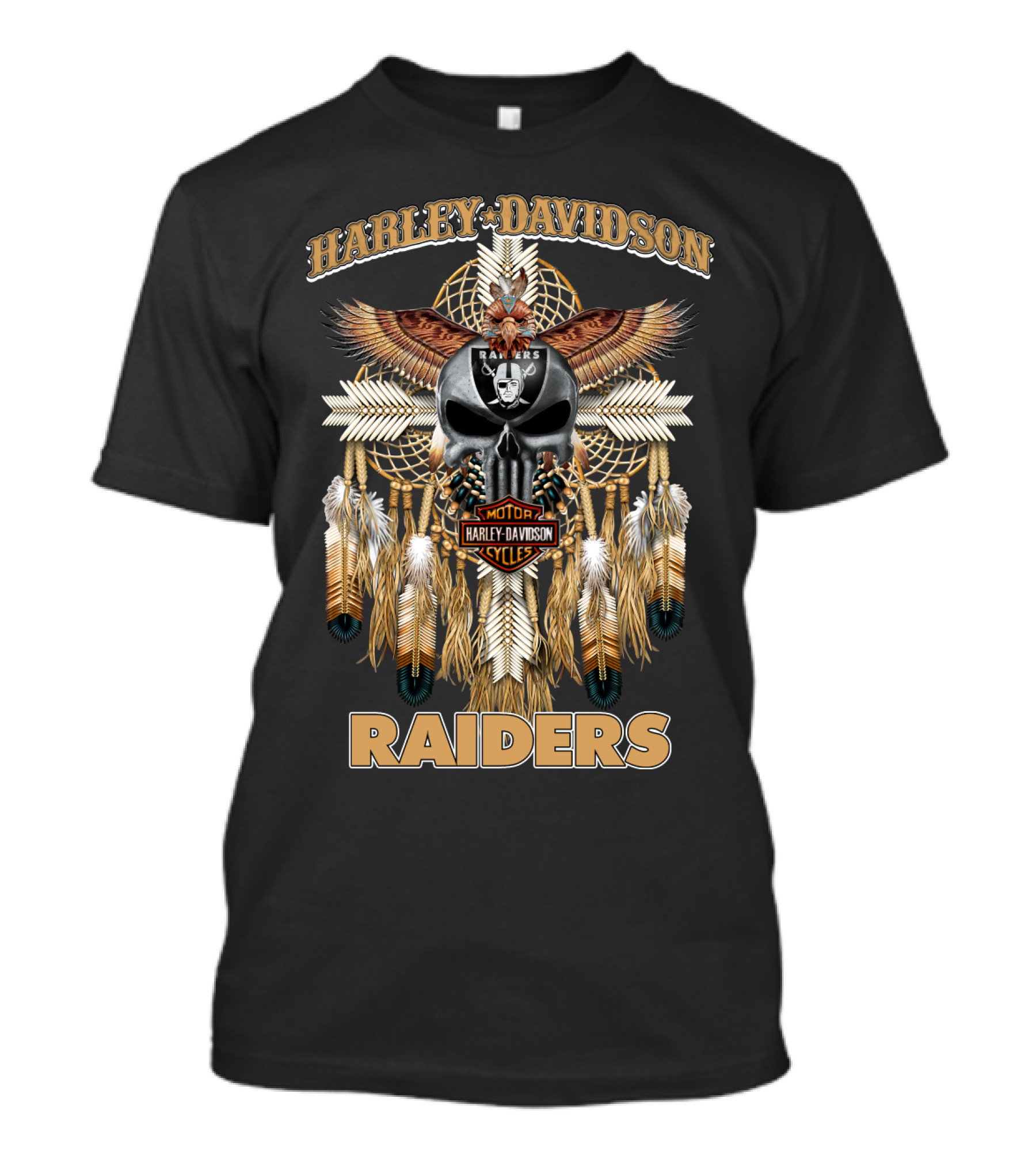 Harley Davidson Motor Cycles Raiders T-Shirt