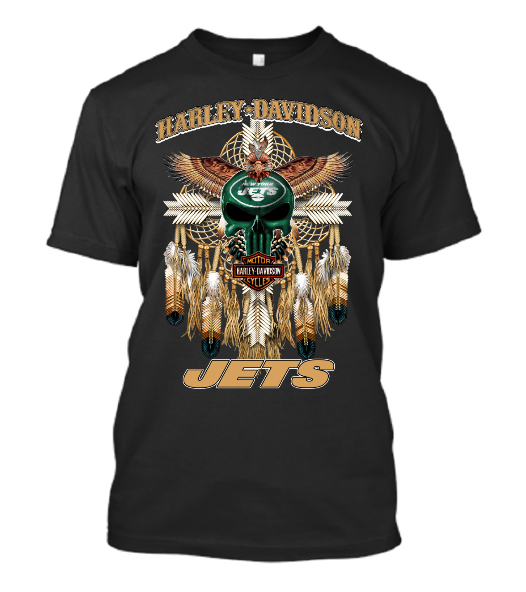 Harley Davidson Motorcycles New York Jets T-Shirt