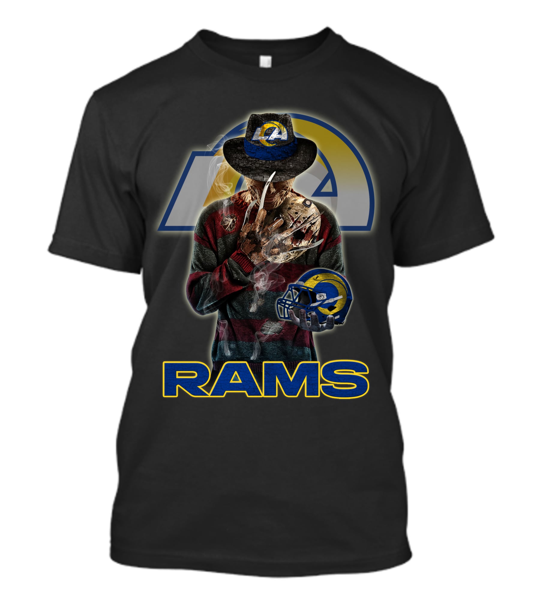 M2 Los Angeles Rams Freddy Krueger Crossover T-Shirt