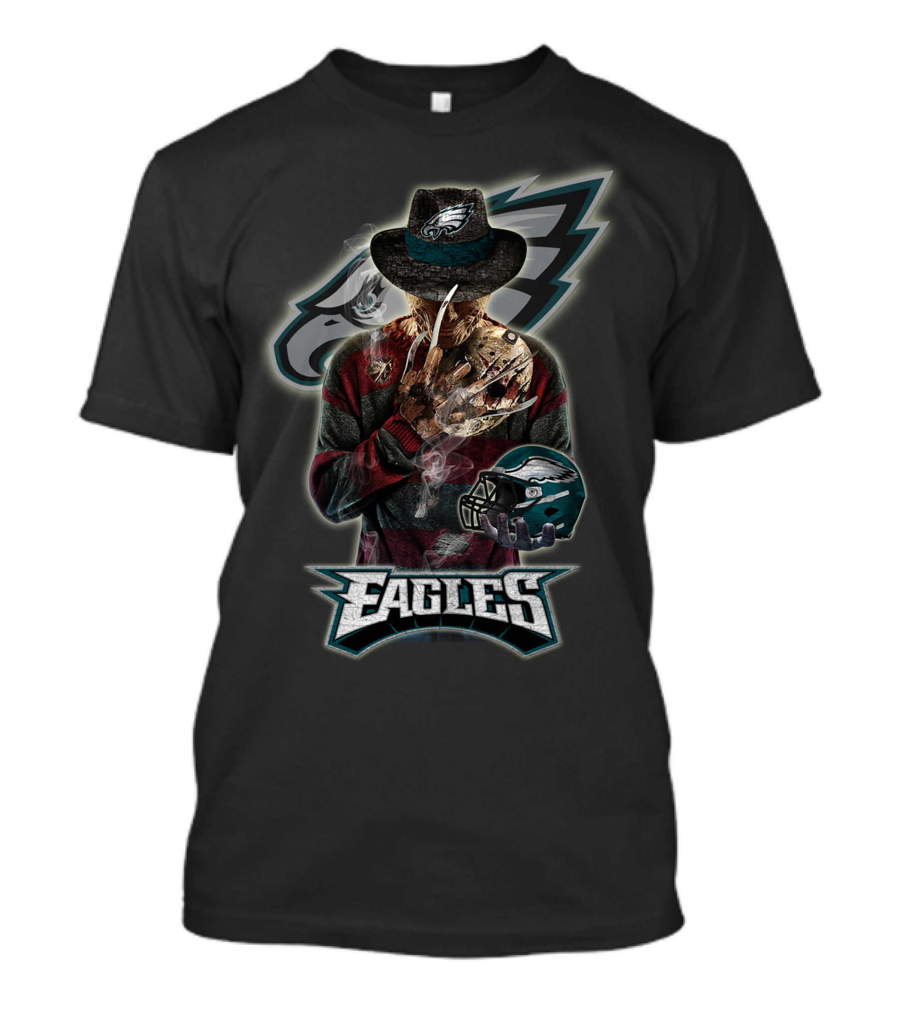Philadelphia Eagles Freddy Krueger Crossover Fan T-Shirt