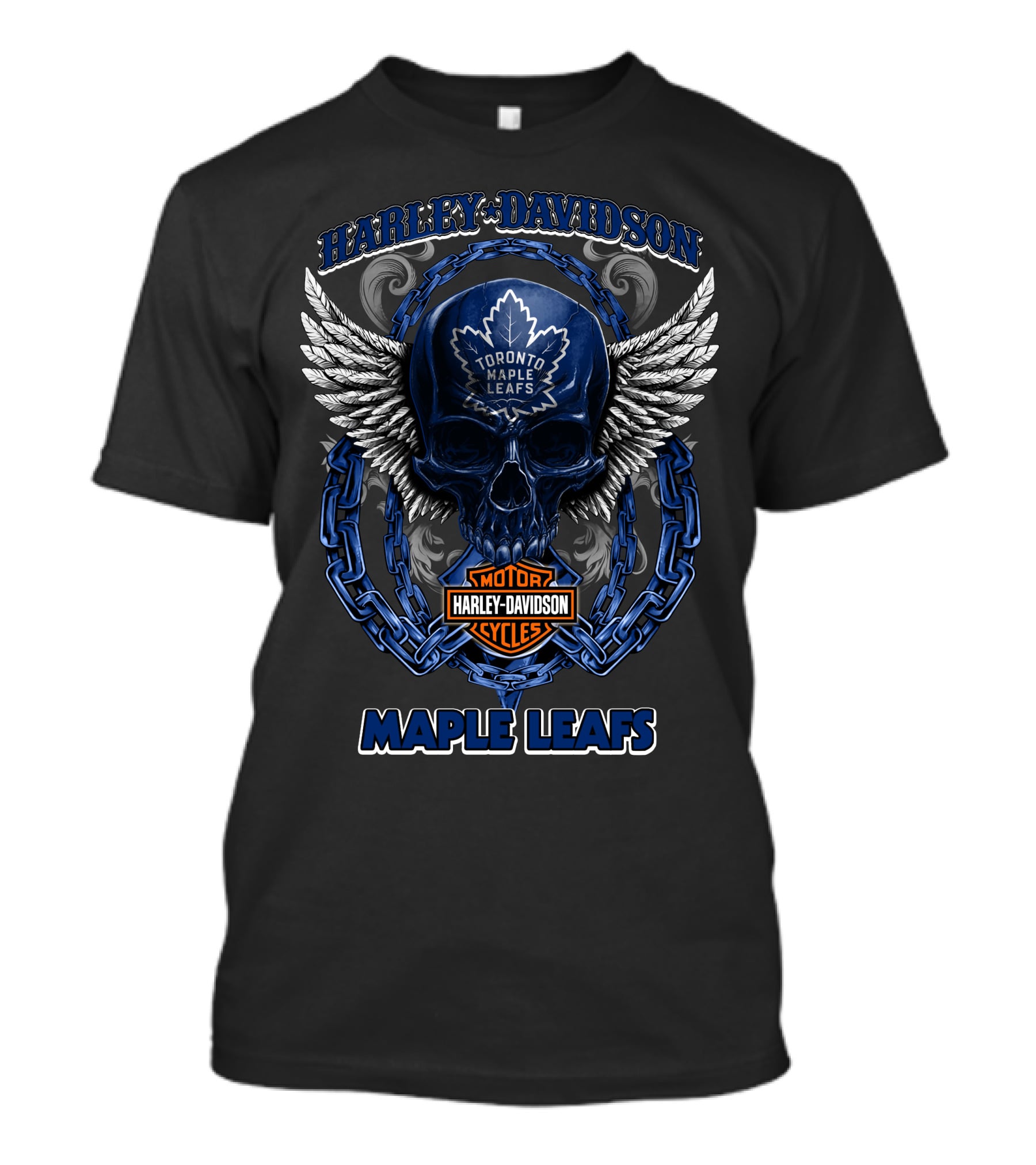 Harley Davidson Toronto Maple Leafs Motor Cycles Maple Leafs T-Shirt
