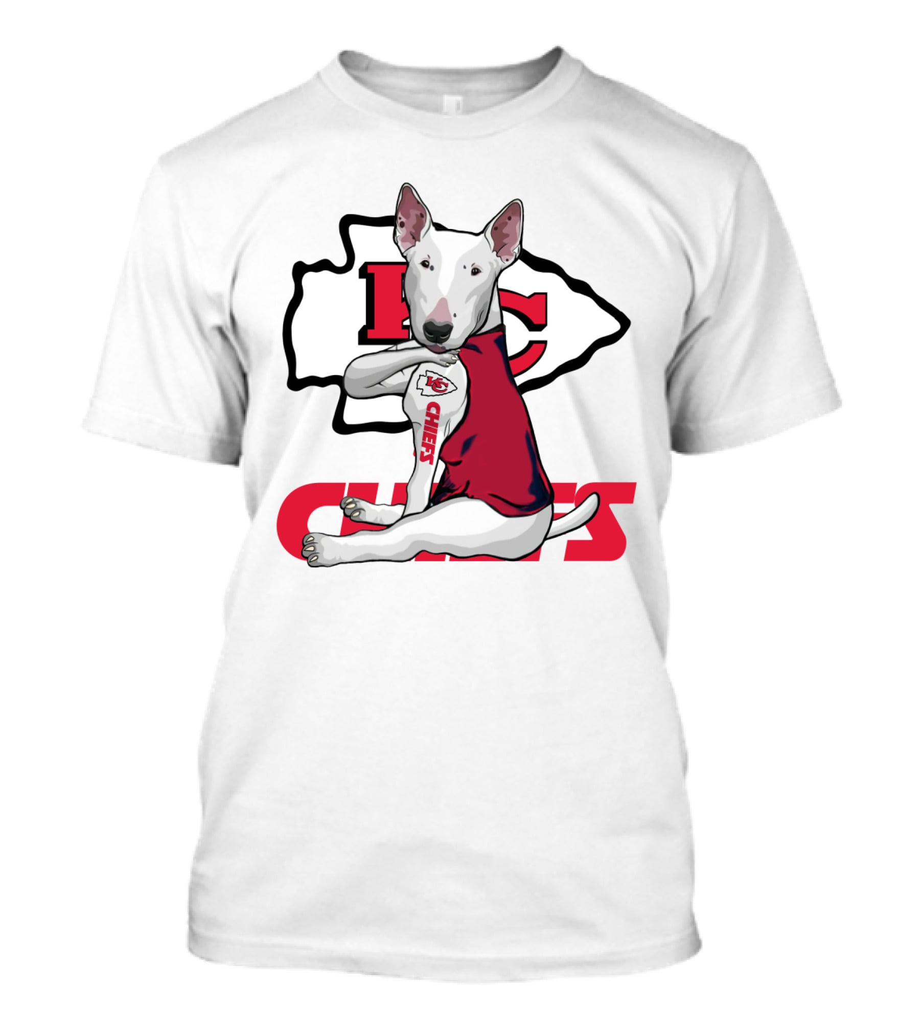 Kc Chiefs Bullterrier Fan T-Shirt