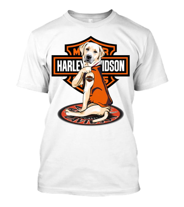 Harley Davidson Labrador Retriever Motorcycles T-Shirt
