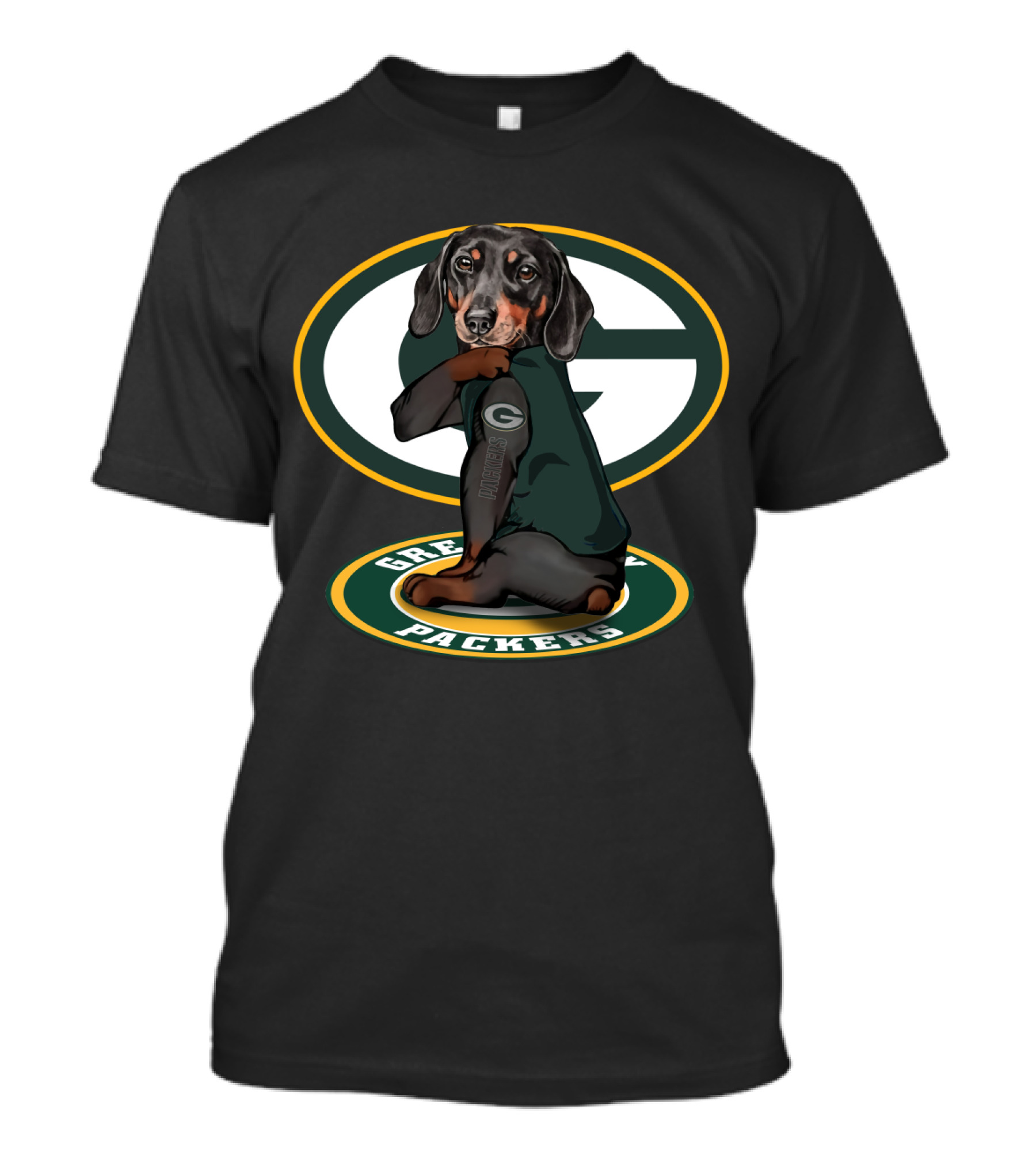 Green Bay Packers Dachshund Nfl Fan Gear T-Shirt