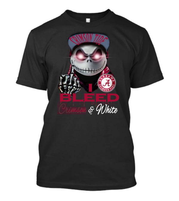 I Bleed Crimson Tide Alabama Crimson & White T-Shirt