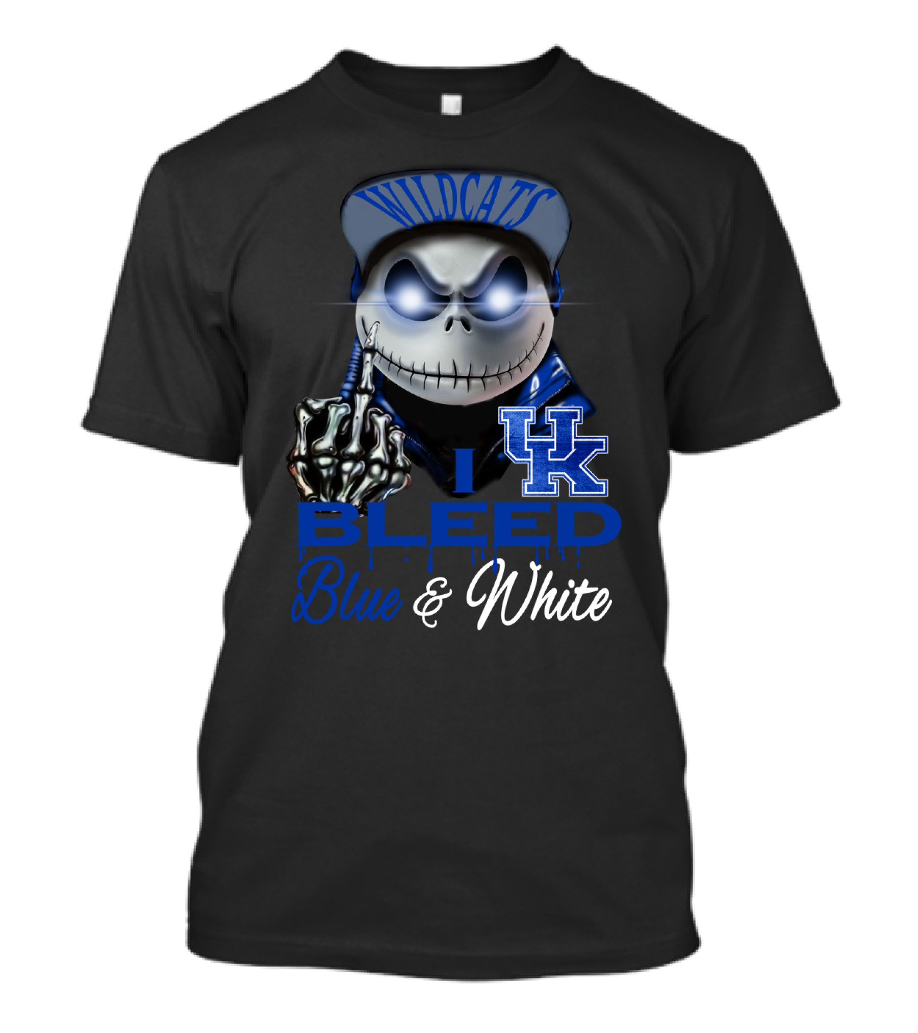 Wildcats I Bleed Blue & White Uk T-Shirt