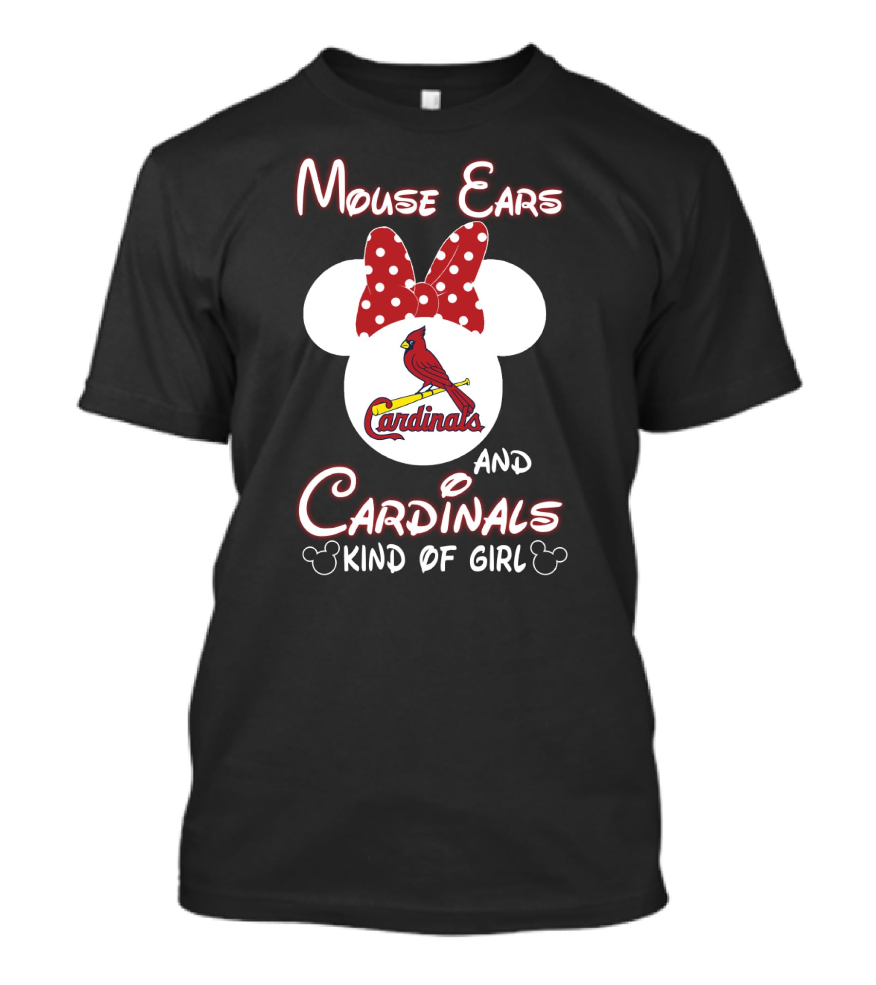 Mouse Ears And Cardinals Kind Of Girl T-Shirt