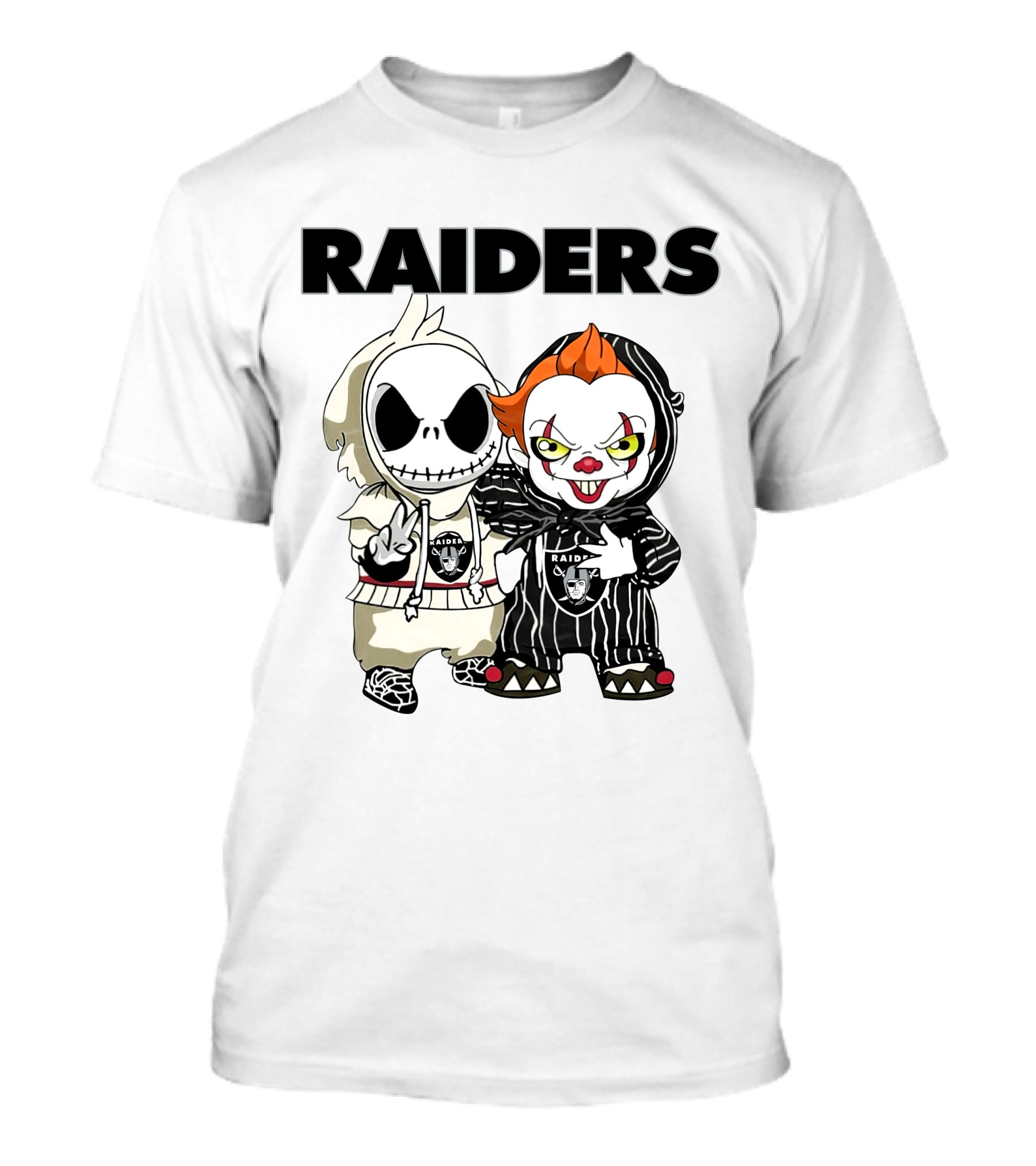 Raiders Jack-Pennywise Crossover Characters T-Shirt