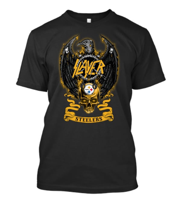 Slayer Steelers Skull Nfl T-Shirt