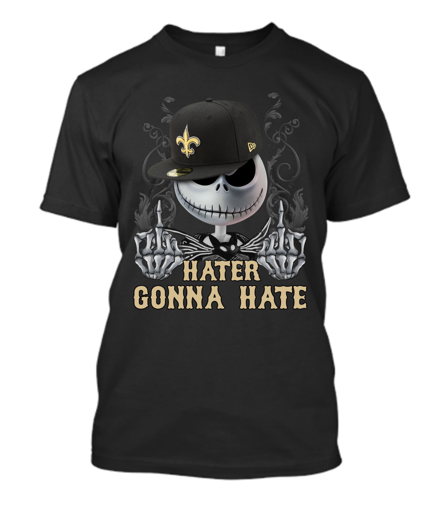 Hater Gonna Hate New Orleans Saints Jack Skellington T-Shirt