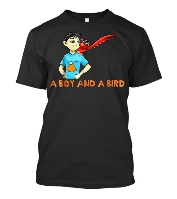 A Boy And A Bird You Can Do Anything Playful Adventure T-Shirt