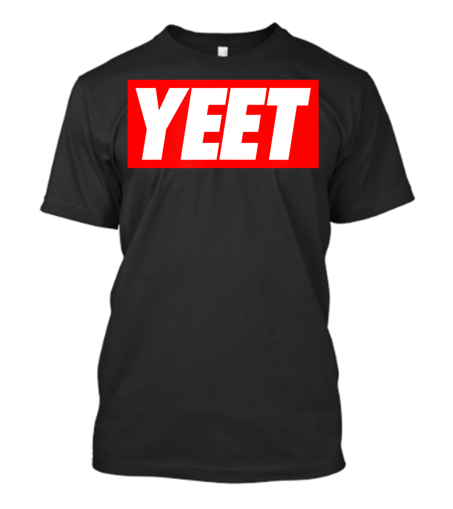 Yeet Basketball Red Bold Typography T-Shirt