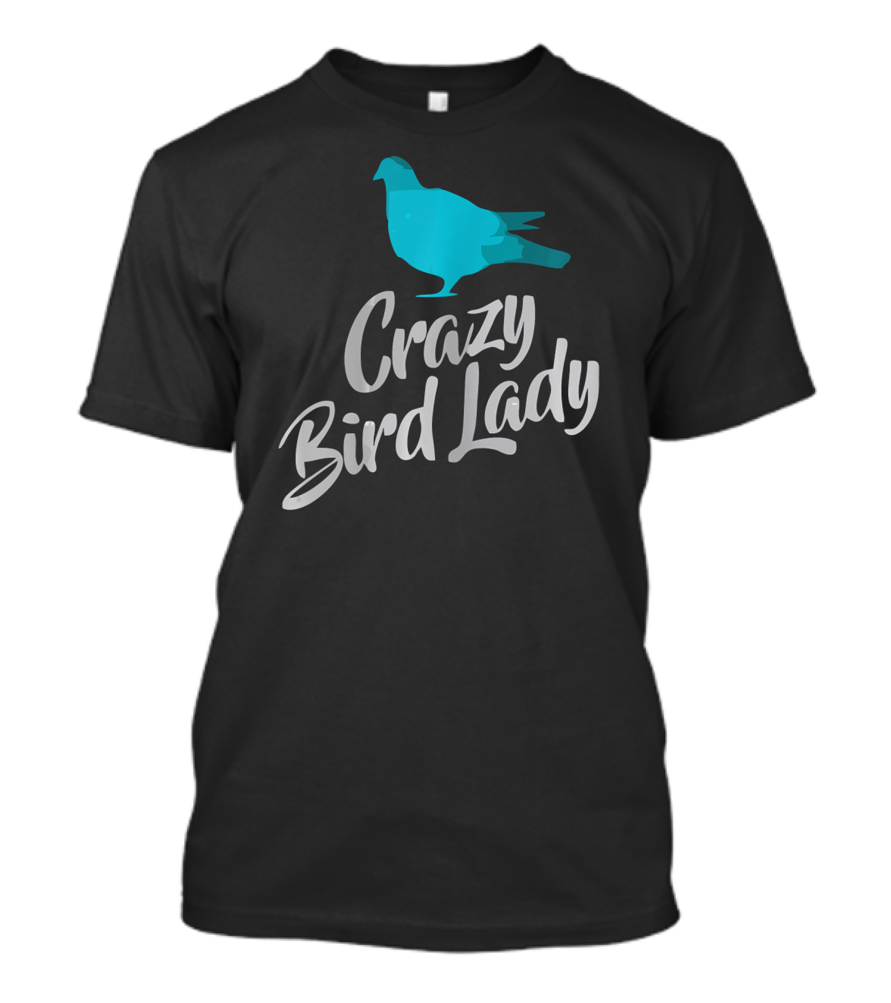 Crazy Bird Lady Blue Bird T-Shirt